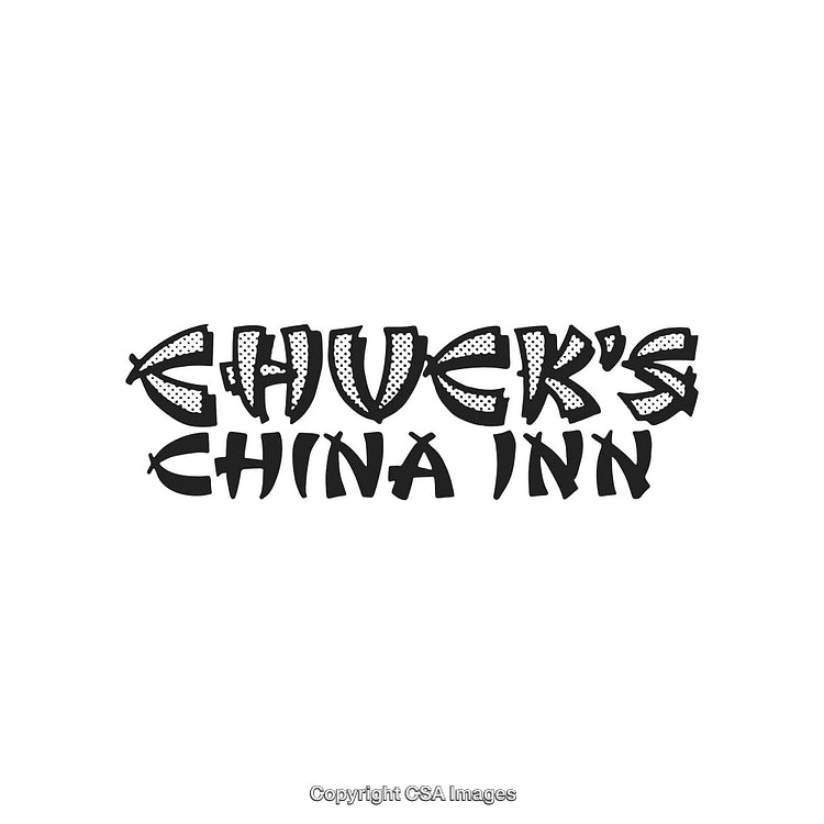 Stylized Black And White Text Logo With Unique Font Design