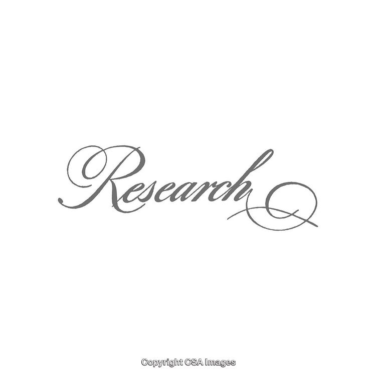Elegant Calligraphy Design Featuring the Word "Research" in Stylized Script