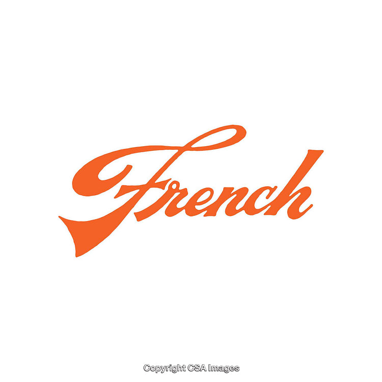 Elegant Orange Script Word Art on a White Background