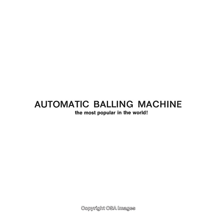 Automatic Balling Machine With Popularity Remarked in Bold Text Design