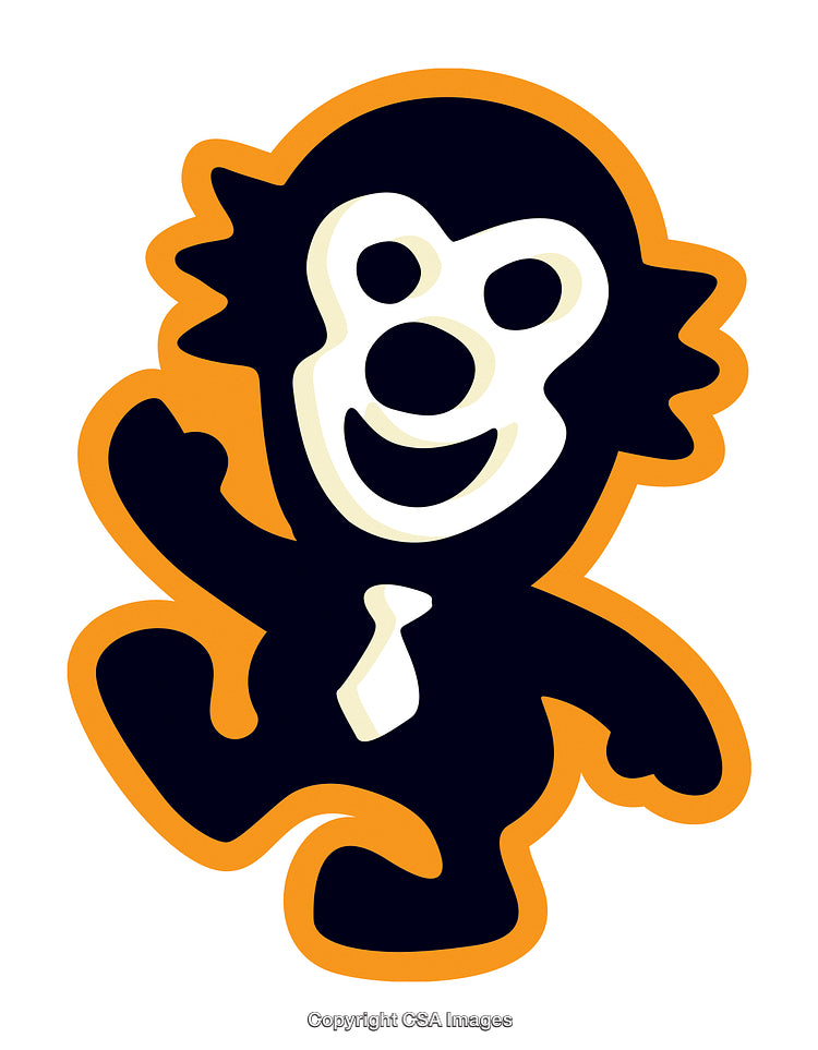 Playful Cartoon Mascot Illustration with Vibrant Colors and Happy Expression