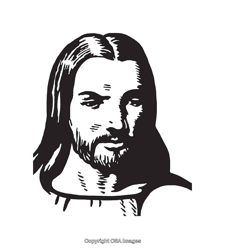 Line Art Illustration of Person with Spiritual and Artistic Representation