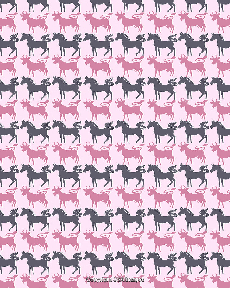 Pattern of Horses and Cows