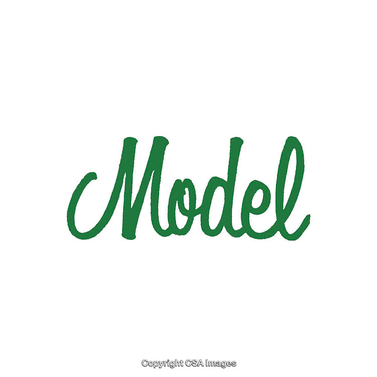 Stylized Green Script Text on Crisp White Background in Bold Design