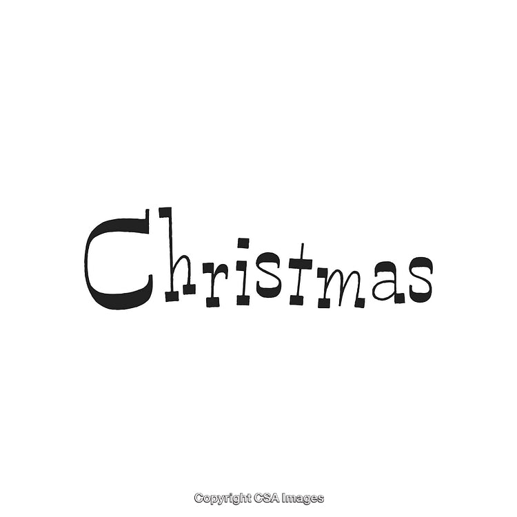 Creative Text Design of the Word Christmas in Playful Typography