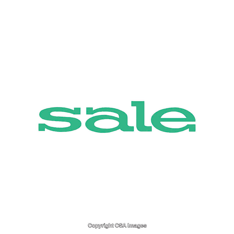 Minimalist Design Emphasizing the Word 'Sale' in Green Font