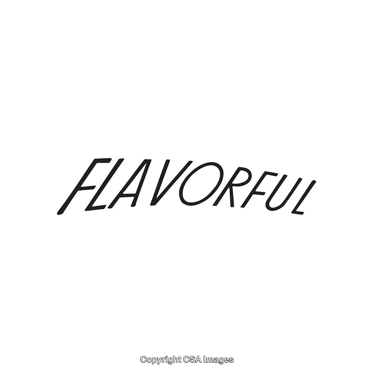 Elegant Minimalist Typography Featuring the Word Flavorful in Modern Style