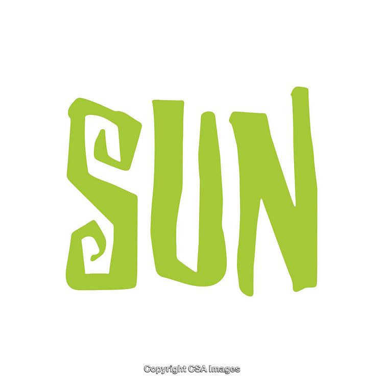 Green Themed Decorative Text Graphic on White Background