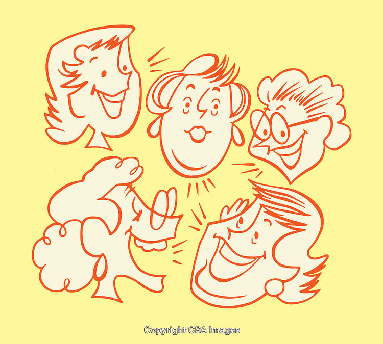 Cheerful Group of People Sharing Laughs and Happy Moments Together