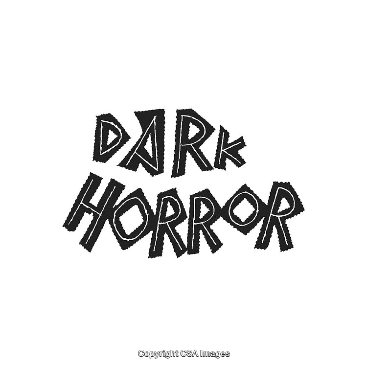 Dark Horror Styled Lettering Artwork with Spooky and Eerie Aesthetic