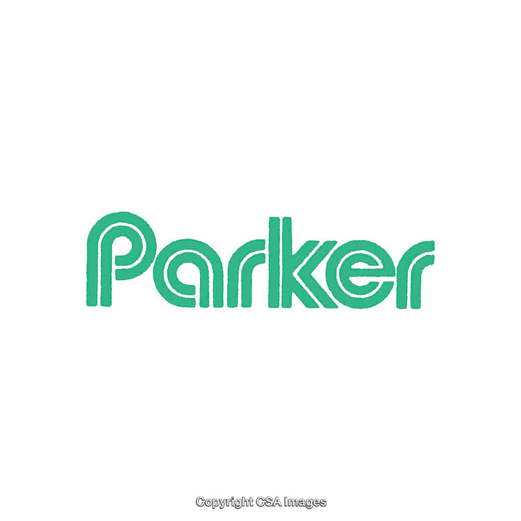 Stylized Green Text Reading 'Parker' on White Background