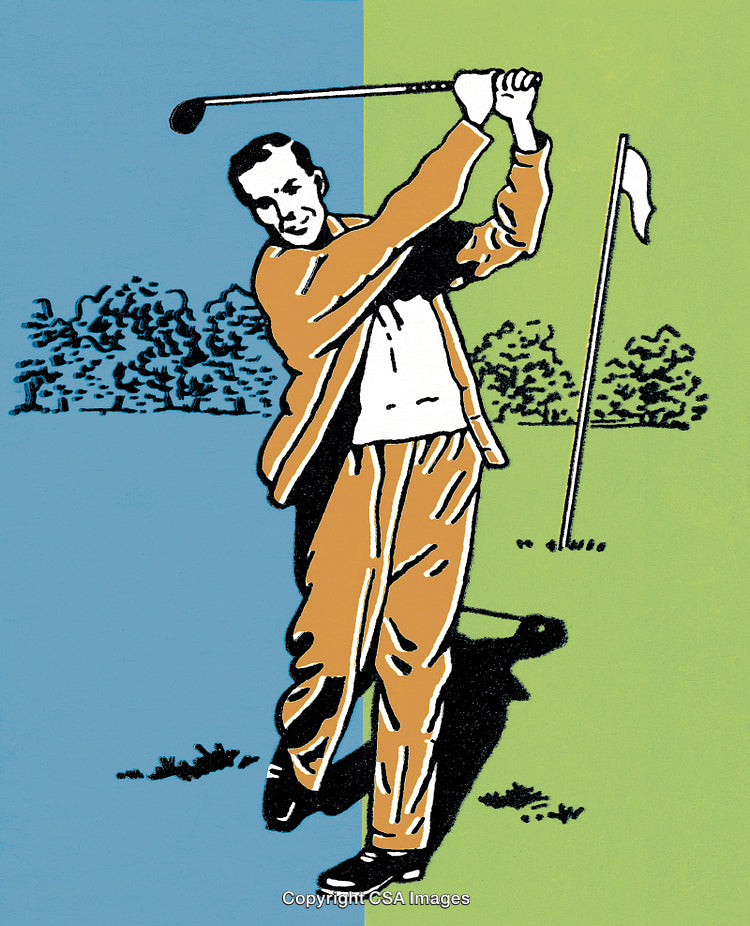 Man Golfing
