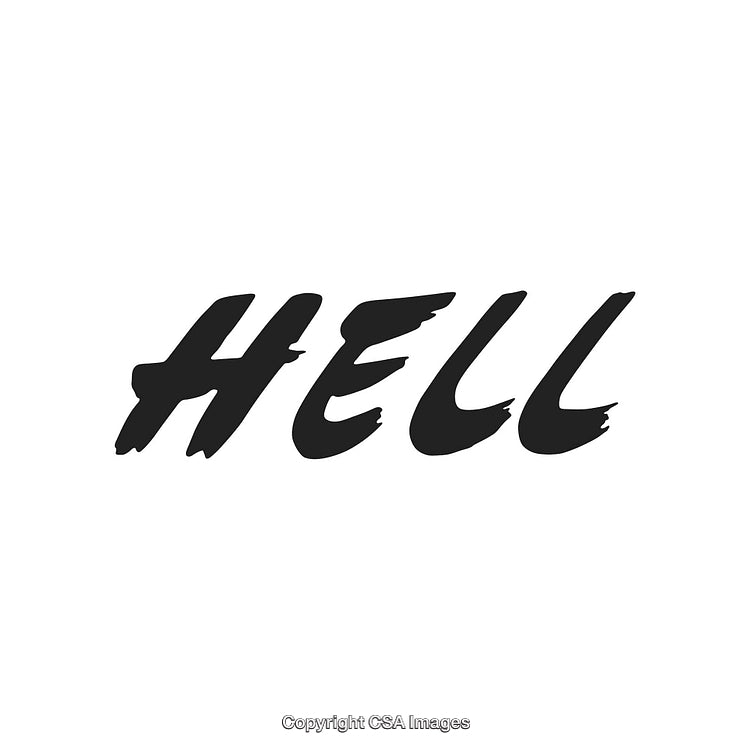 Negative Word Expression with Bold Typography in Black Brushstroke Effect