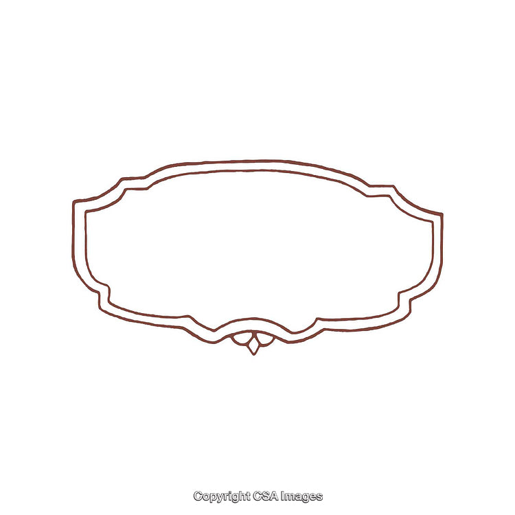 Elegant Ornamental Frame Design with Decorative Minimalist Border