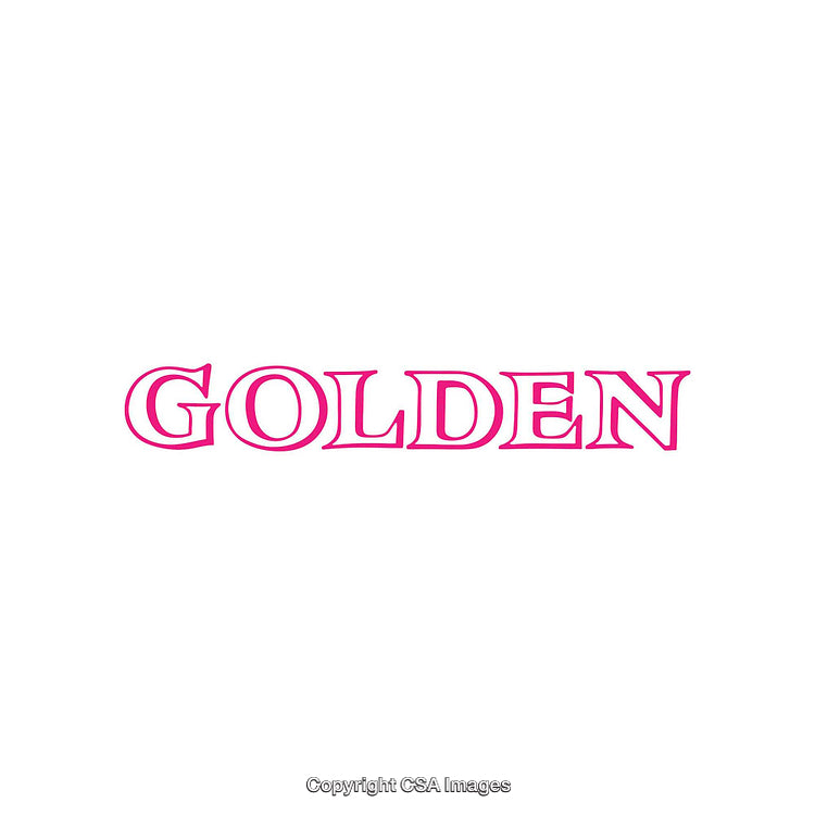 Bold Typography Design Featuring the Word 'Golden' in Vibrant Colors