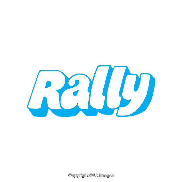 Creative Word Design with Unique Style in Bright Blue Hue