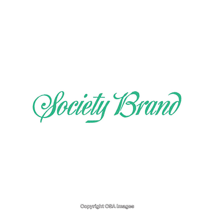 Elegant Typography Featuring Society Brand in Vibrant Green