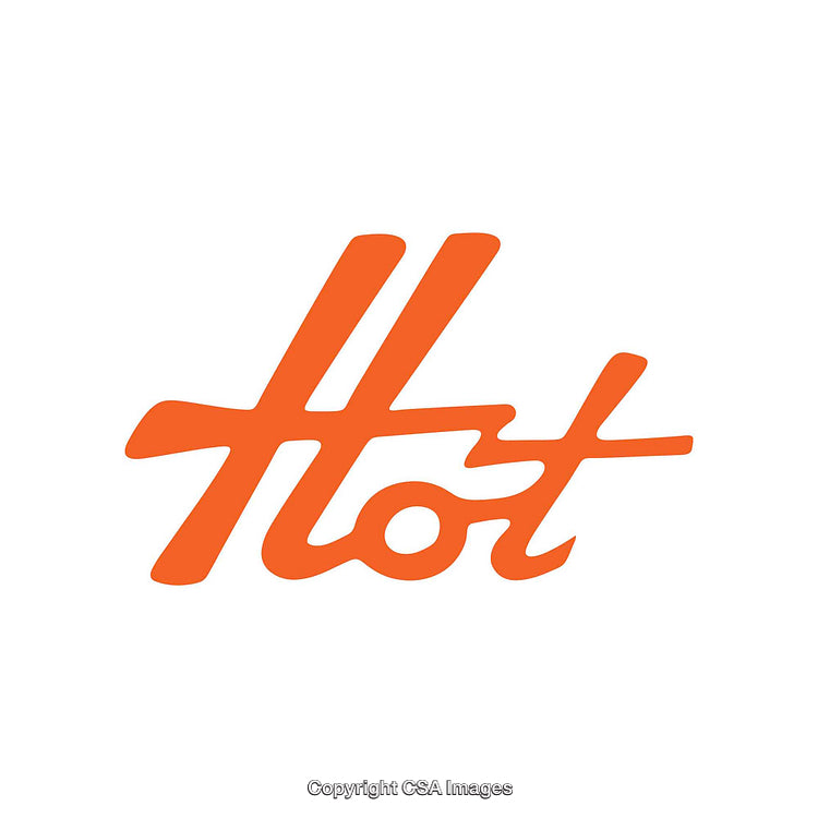 Bold Orange Script Typography on Clean White Background