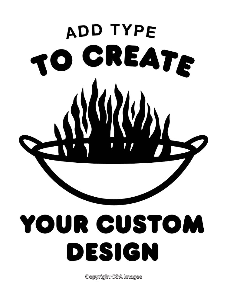 Flaming Wok Design Format
