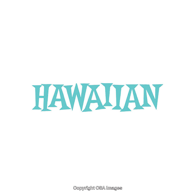 Colorful Hawaiian Word Art in Distinctive Typographic Style