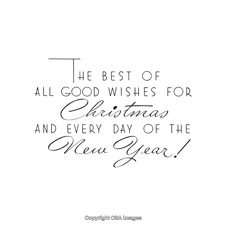Elegant Christmas and New Year Inspirational Wishes Typography Design