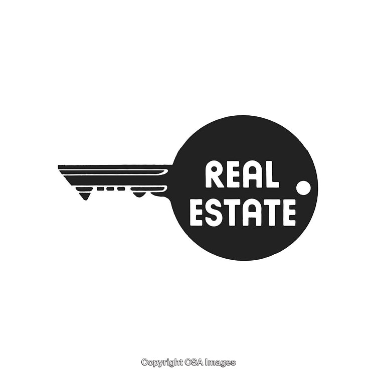 Real Estate Key Logo Design for Property Business and Housing