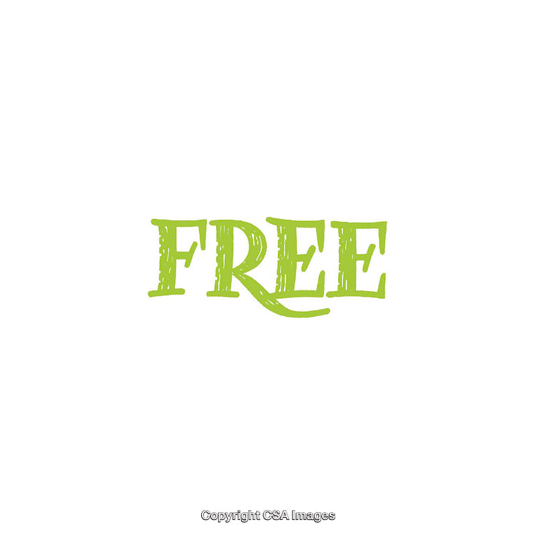 Green Typographic Design of Free Text on a White Background