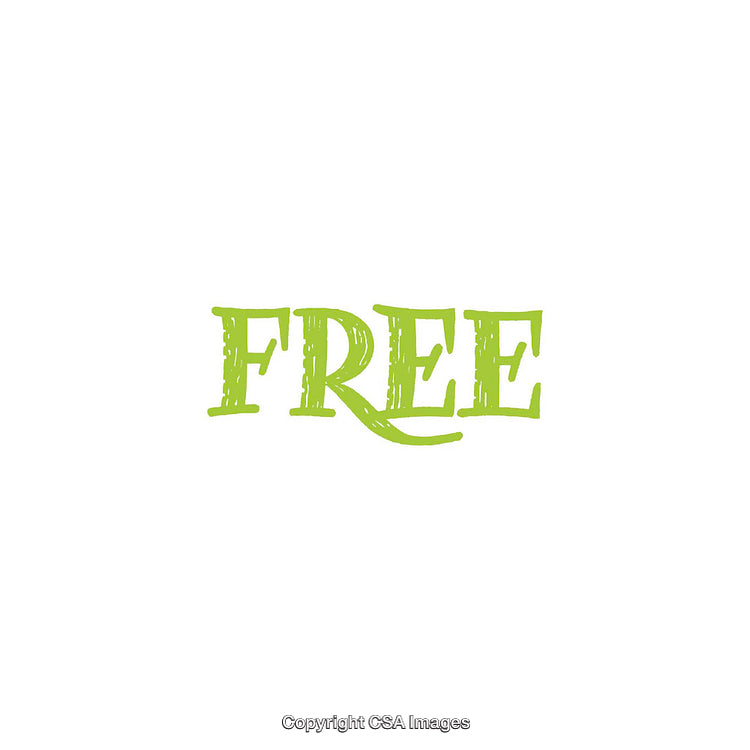 Green Typographic Design of Free Text on a White Background