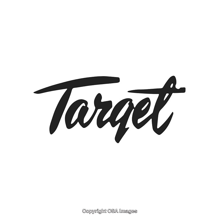 Stylish Handwritten Script Logo with the Word 'Target' in Modern Font