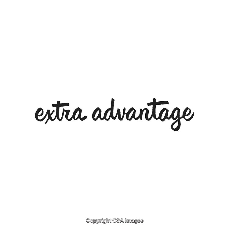 Script Style Typography Reading Extra Advantage in Black on White