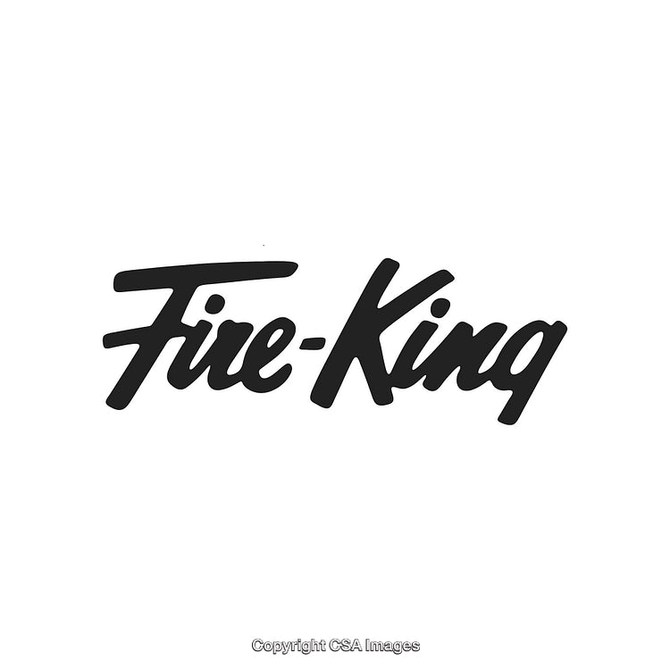 Classic Fire-King Logo in Bold Black Script on White Background