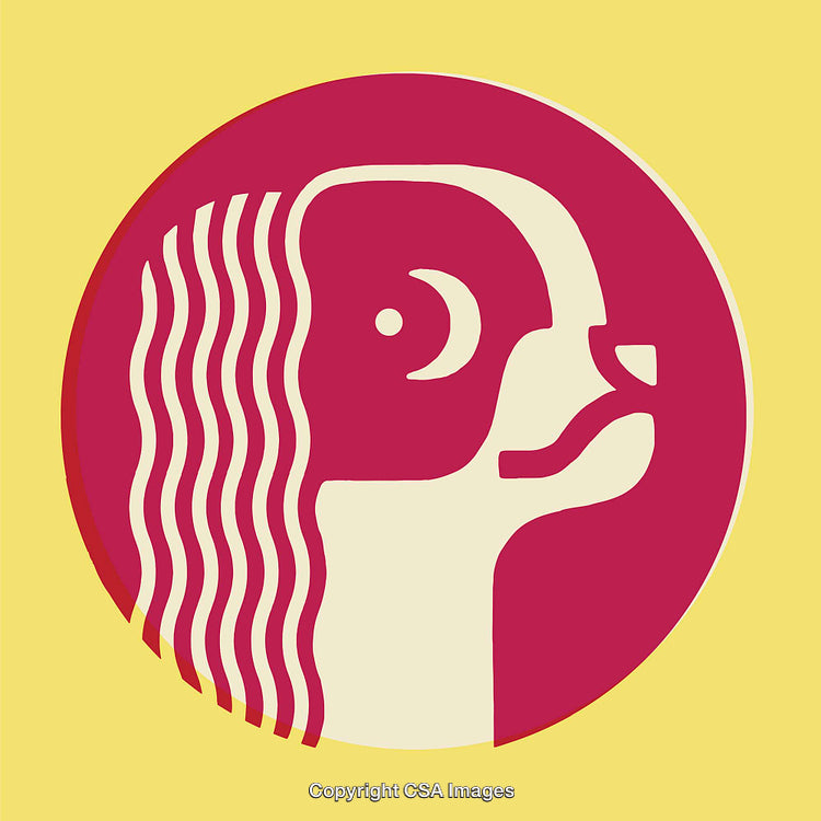 Abstract Color Line Art Illustration with a Unique Portrait Style