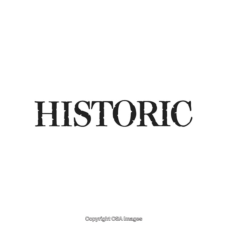 Historic Styled Text in Bold Serif Typography on a White Background