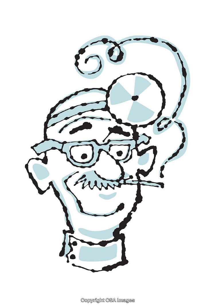 Cartoon Illustration of a Friendly Doctor with Retro Medical Style