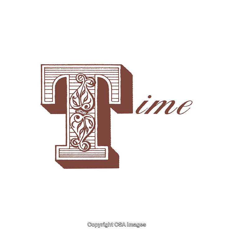 Vintage Ornate Typography Featuring the Letter T and Script Text