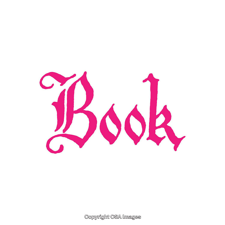Bold Pink Calligraphic Word Art on a Clean White Background