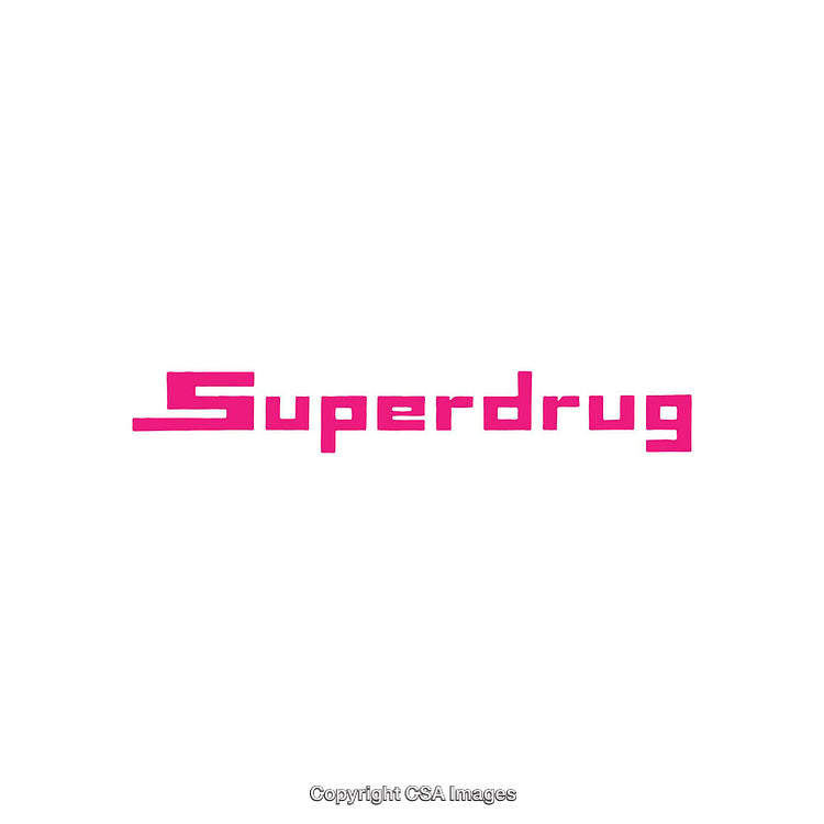 Superdrug Logo in Bold Pink Text on a White Background
