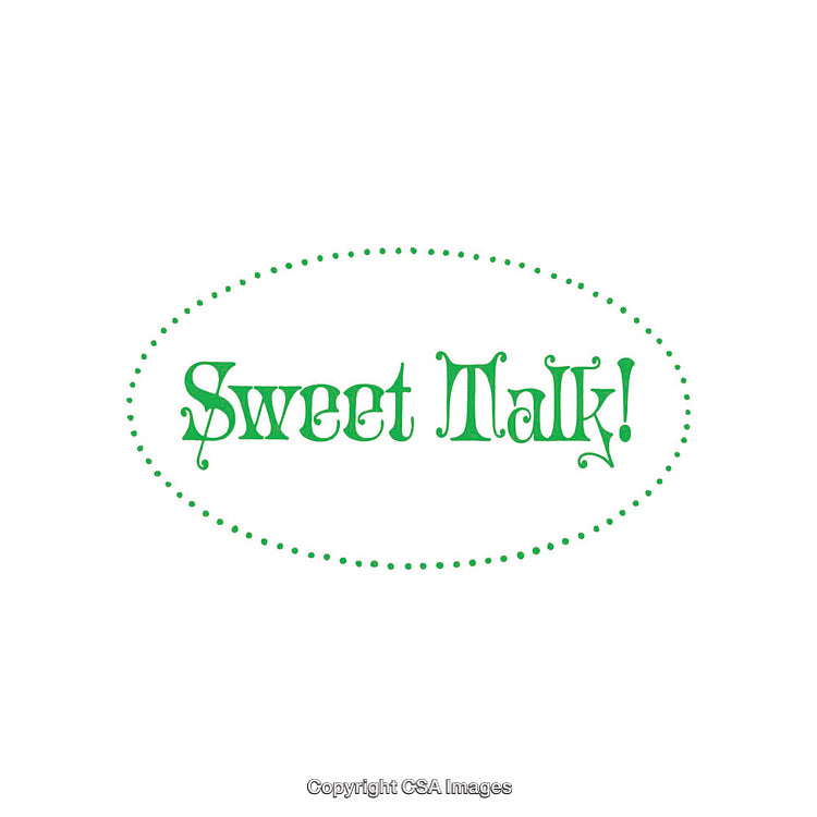 Stylized Typography Design Featuring the Text 'Sweet Talk' in an Ornamental Style