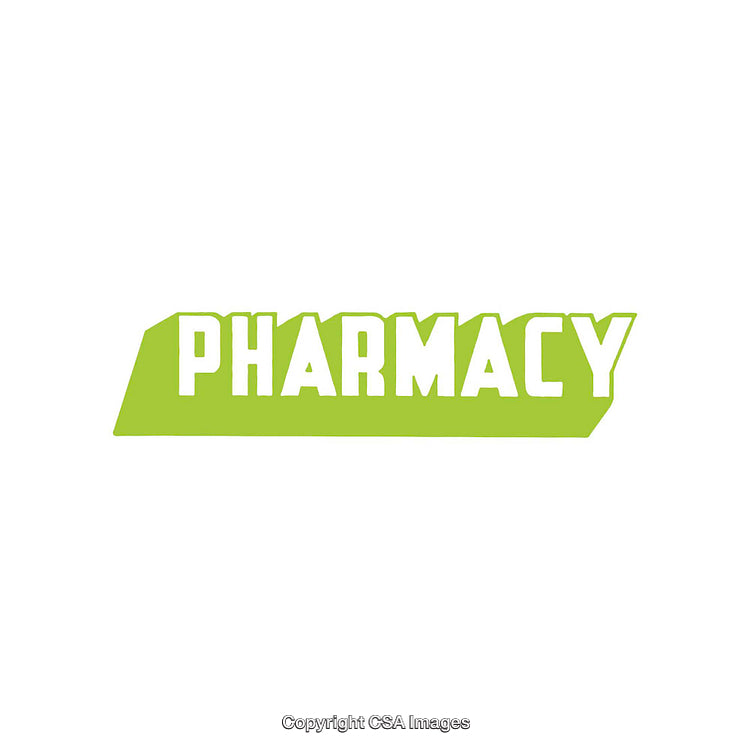 Green Pharmacy Text Logo with Simple and Modern Design