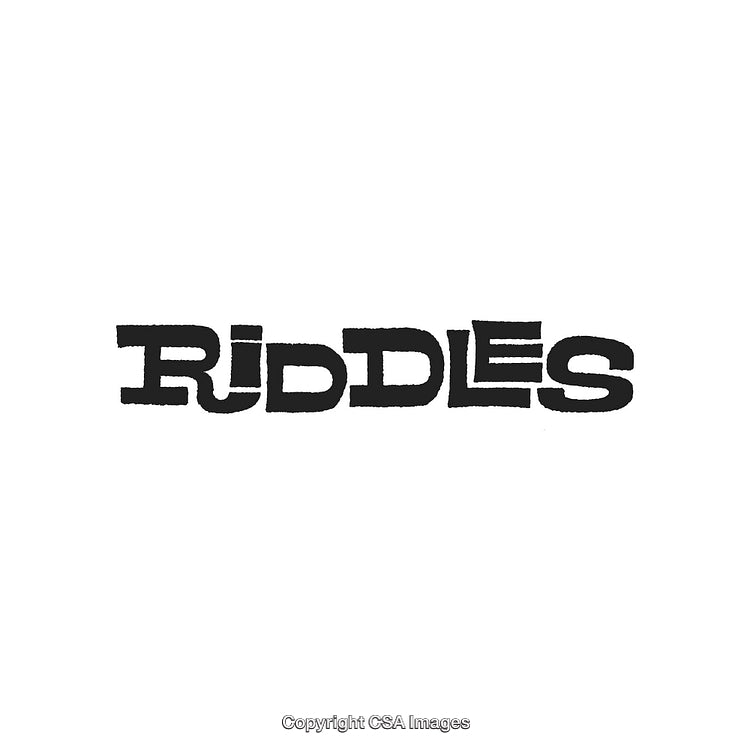 Creative Word Art Featuring the Text 'Riddles' With a Unique Style and Design