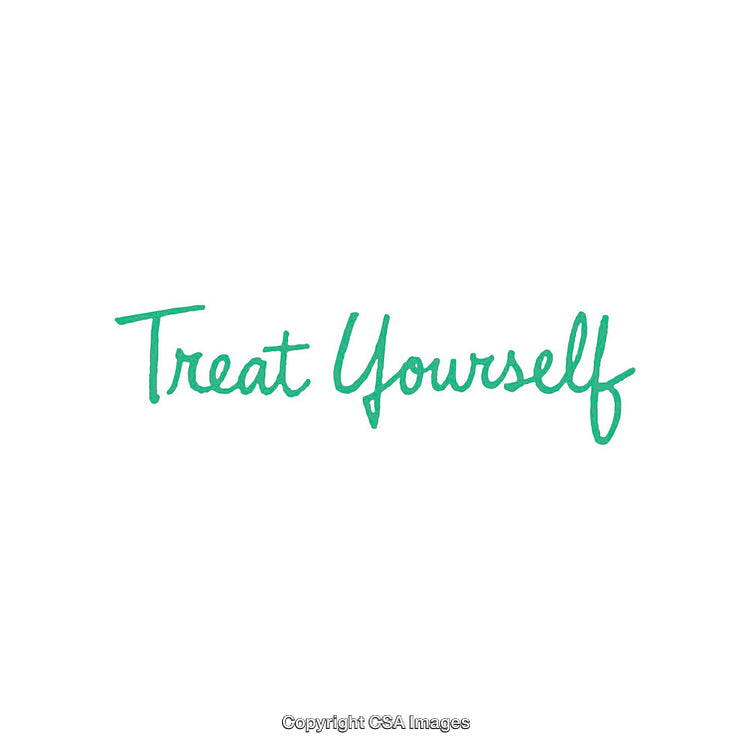 Inspiring Handwritten Script Quote Encouraging Self-Care and Personal Happiness