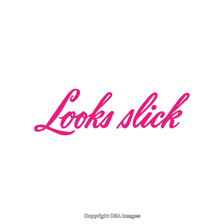 Stylized Script Text Design in Vibrant Pink on a Clean White Background