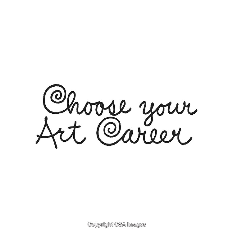 Handwritten Calligraphy Promoting a Career in Art and Creative Fields