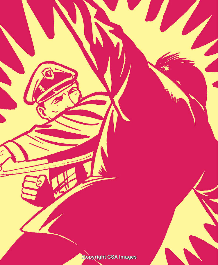 Dynamic Illustration Showcasing a Conflict or Dramatic Scene in a Neon Palette