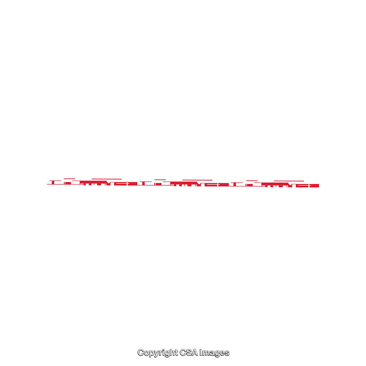 Minimalist Red and White Abstract Design on Clean White Background