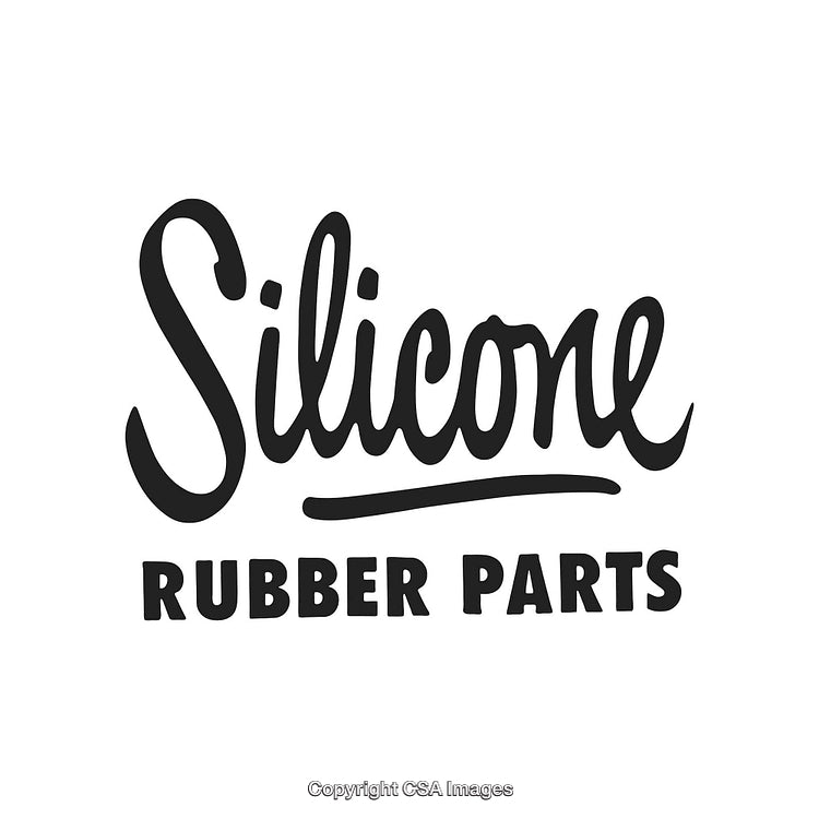 Stylized Typography of Silicone Rubber Parts with Modern Calligraphy Design