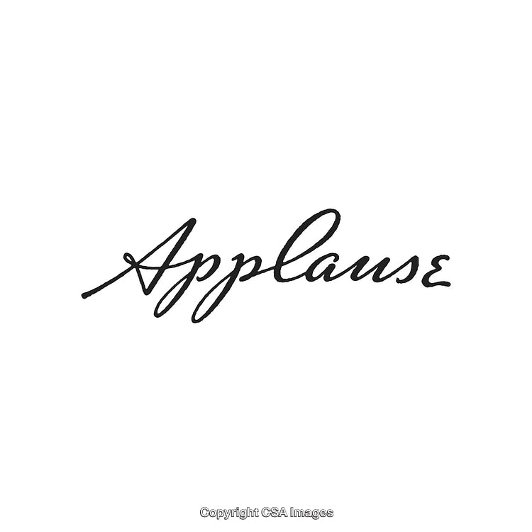 Handwritten Typography Featuring the Word Applause in Stylish Cursive Font Design