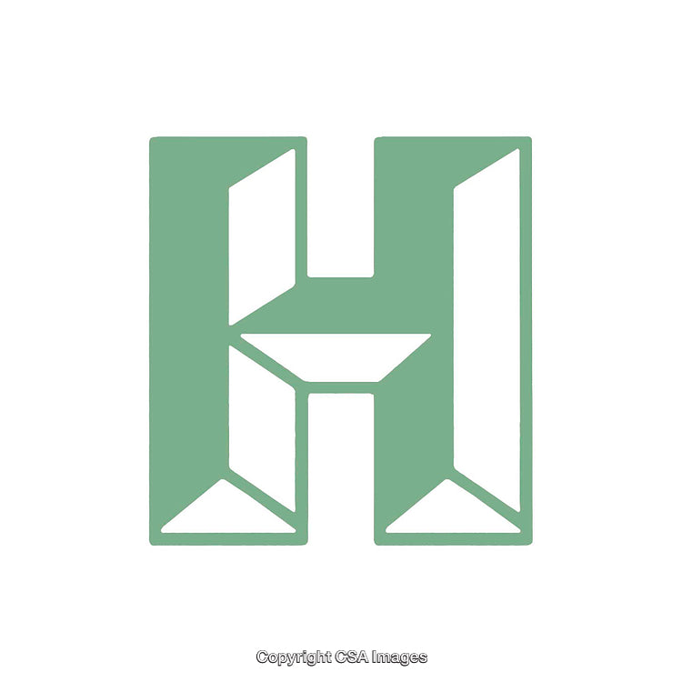 Green Stylized Letter G With Geometric Design Elements
