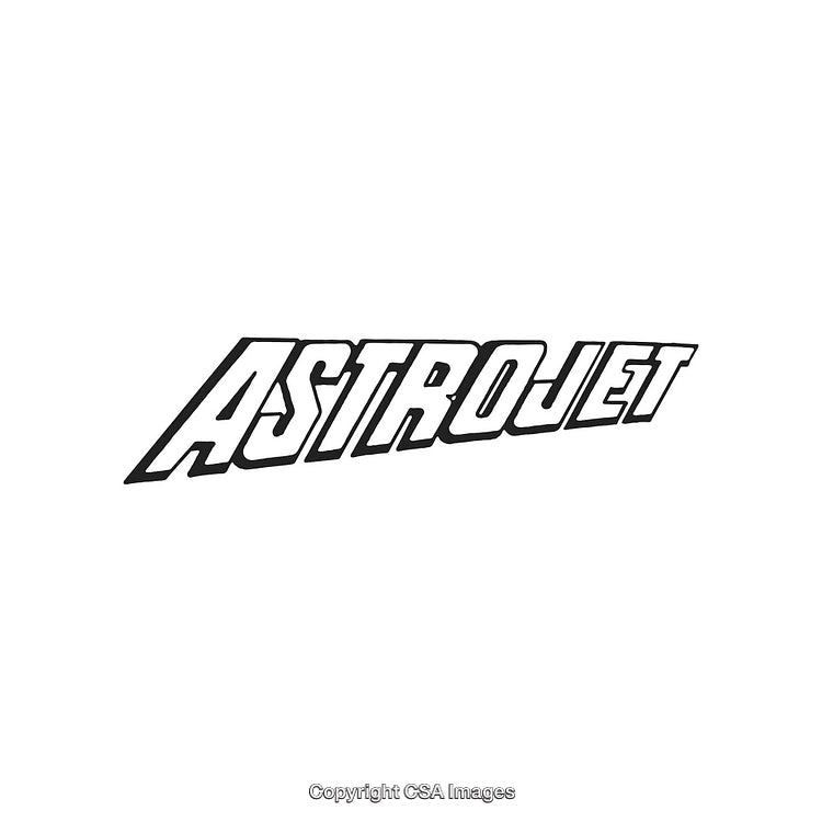 Astrojet Logo Design in Bold Black Text on a White Background