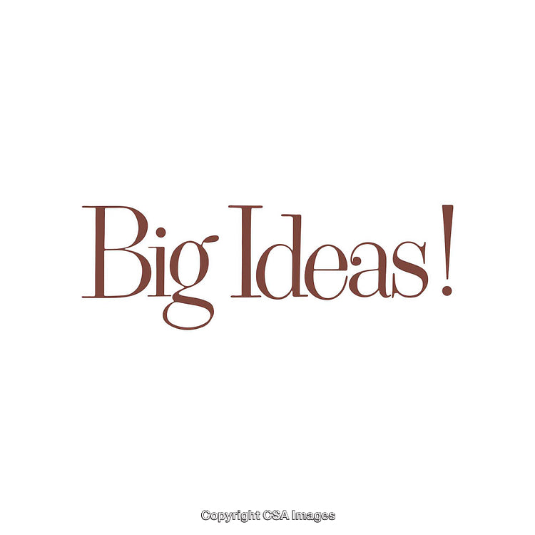 Minimalistic Typography with Inspiring Big Ideas in Elegant Font Design